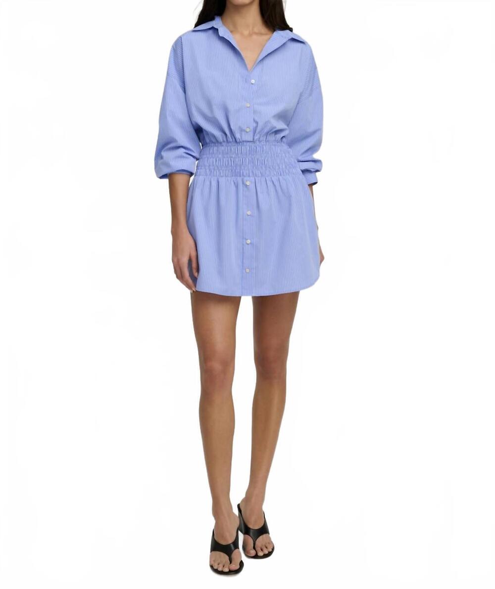 NEW FAVORITE DAUGHTER the waist not dress in blue white stripe